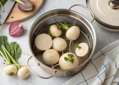 طرز پخت شلغم بخارپز خوش طعم و مقوی در خانه طرز پخت شلغم بخارپز خوش طعم و مقوی در خانه